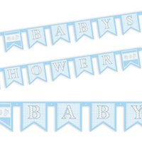 Buchstabenkette Baby Shower Boy für die Party vor der Geburt, 1 Stück von Haza Groep B.V.