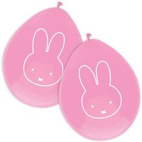 Miffy Luftballons in Rosa mit dem niedlichen Häschen im 6er Pack von Haza Groep B.V.