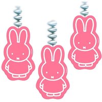 Miffy Spiralen in Rosa mit dem beliebten Häschen, 3er Pack, Pappe von Haza Groep B.V.