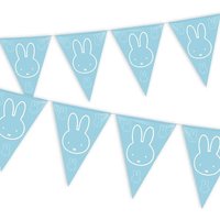 blaue Wimpelkette mit Miffy, dem Häschen, für Babyparty, 10m lang von Haza Groep B.V.