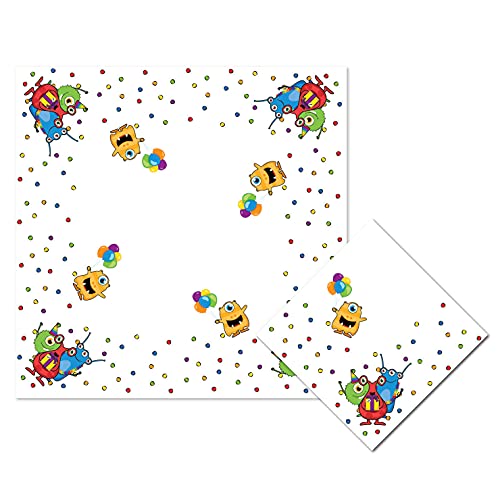 Haza 437860 Servetten Monster Party, 20st, 25 x 25 cm von Haza