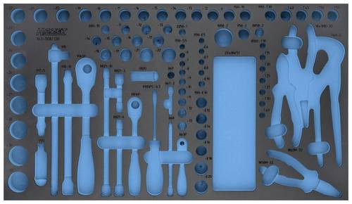 Hazet 163-508L 163-508L Schaumstoffeinlage (L x B) 691mm x 392mm von Hazet