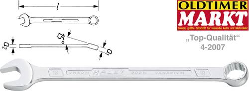 Hazet 600N-23 Ring-Maulschlüssel Schlüsselweite (Metrisch) 23mm von Hazet