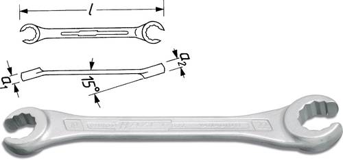 Hazet 612-30X32 Offener Doppelringschlüssel Schlüsselweite (Metrisch) 30 - 32mm von Hazet