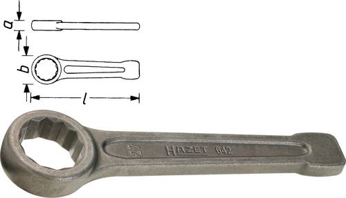 Hazet 642-100 Schlag-Ringschlüssel Schlüsselweite (Metrisch) 100mm von Hazet