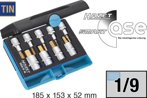 Hazet Steckschlüsseleinsatz-Set 1/2  (12.5 mm) 9teilig 986/9N von Hazet