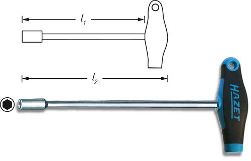 Hazet Werkstatt Steckschlüssel-Schraubendreher Schlüsselweite (metrisch): 10mm von Hazet