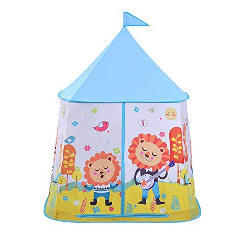 Haztholf Kinder Tragbarer niedlicher Löwe quadratisch Jurte Kinder Kleinkind Indoor Playhouse Kinder Garten Outdoor für Kinder von Haztholf