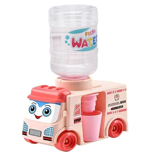 Hbbgdiy Kinder Wasserspender Mini -Wasserspender großer Kapazität Süßes Bus Getränkendispenser Schulbus Trinkwasserbrunnen Modell tun Spiel Spielzeuggeschenke für Kinder von Hbbgdiy