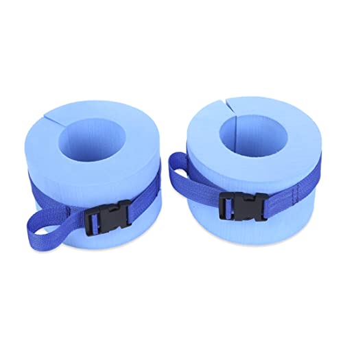 Hbbgdiy Poolgewichte, 2 Schaumschwimmen Armbinden Aqua Aerobics Ausrüstung Fitness -Übungs -Knöchel Armgürtel mit Schnalelschnallen Blau von Hbbgdiy