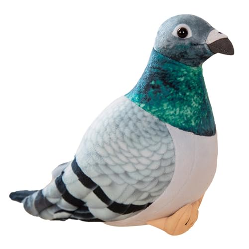 Pigeon Plüsch, 7,87 Zoll realistisches Taubengefüllte tierweiche lebensechte Taubenspielzeug Bird Plüschspielzeuggeschenke für Kinder Home Decor Taube Spielzeug, Taubengeschenke, Vogelplüsch, gefüll von Hbbgdiy