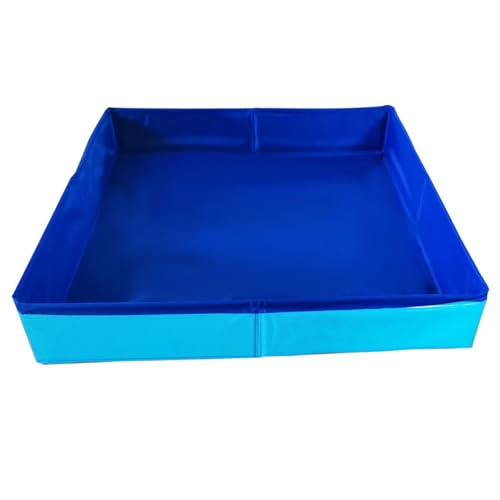 Sandtisch für Kinder, umweltfreundliche PVC-Klappsandkiste mit Heller Farbe, 19.69x19.69x3.15 Tragbares lustiges Tray-Sensorik-Bildungsspielzeug für Innenräume im Freien im Freien Sandtisch für Kinder, umweltfreundliche PVC-Klappsandkiste mit Heller Farbe, 19.69x19.69x3.15 Tragbares lustiges Tray-Sensorik-Bildungsspielzeug für Innenräume im Freien im Freien von Hbbgdiy