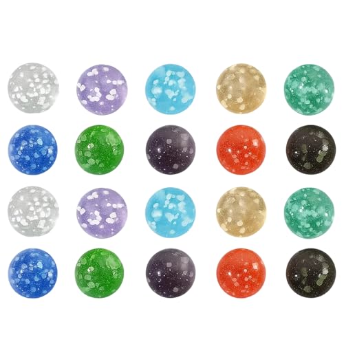 HcvGcm 20 Stück Murmeln Leuchten Im Dunkeln, Mutmurmeln, Glasperlenspiel, Murmeln Glas, Mutmurmel, Bunte Glasmurmeln Für Kinder, DIY-Projekte Und Heimdekoration, 14mm Größe HcvGcm 20 Stück Murmeln Leuchten Im Dunkeln, Mutmurmeln, Glasperlenspiel, Murmeln Glas, Mutmurmel, Bunte Glasmurmeln Für Kinder, DIY-Projekte Und Heimdekoration, 14mm Größe von HcvGcm