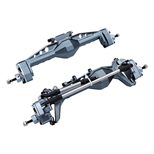 Hduacuge CNC-Aluminiumlegierung Hintere Torachse für Auto-Upgrade-Teile auf Axial SCX10 III AXI03007 1/10 RC Titanium von Hduacuge