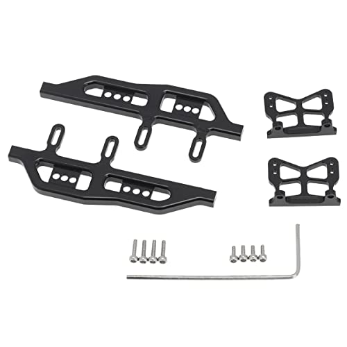 Hduacuge Maßstab 1/24-teilig, für Auto, Modell Pedale seitlich, aus Metall, Pedalrahmen 1, für Axial SCX24 90081, Schwarz von Hduacuge