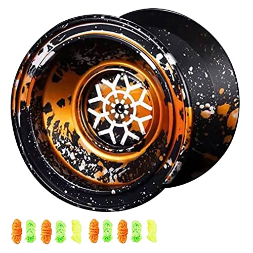 Hduacuge Yoyo Qui Ne Pond Pass Professionelles Yoyo für Kinder, Yo-Yos-Ball Anfänger aus Aluminium für Yo-Spieler mit 10 Saiten Yo Yo von Hduacuge