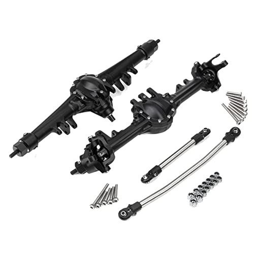 Hduacuge Zubehör Antriebswelle für Achsschenkel, Tor, Hinterachse, aus Metall, für Axial SCX10 II AR44 RC, langlebig, leicht zu ersetzen (schwarz) von Hduacuge