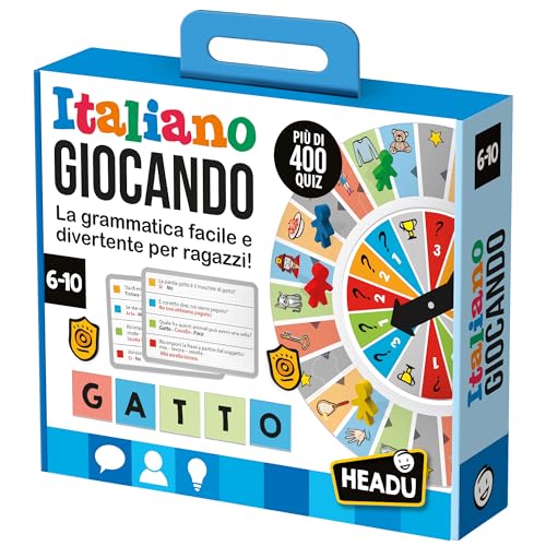 Headu Italienisch Spielen Die Grammatik Einfach Und Lustig Für Jungen It57021 Lernspiel Für Kinder 6-10 Jahre Made In Italy von Headu