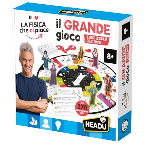 Headu FCCP Das große Spiel Das Gesellschaftsspiel, das wir mögen! IT57465 Lernspiel für Kinder 8-12 Jahre Made in Italy von Headu