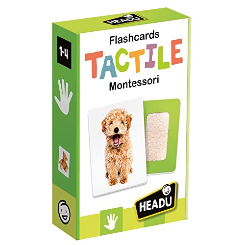 Headu - Flashcards Tactile Montessori - Lernspiel für Kinder von 1 bis 4 Jahren von Headu