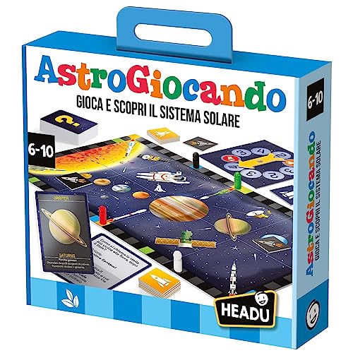 Headu IT23547 Astrospiele Tiere Lernspiel, Mehrfarbig, Medium von Headu