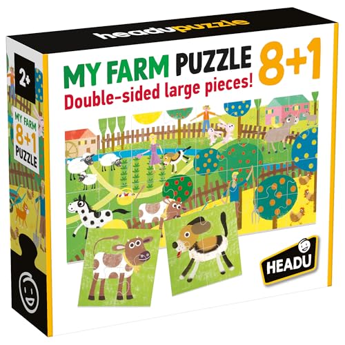 Headu Headu-It20867 Puzzle 8+1, IT20867, Mehrfarbig von Headu