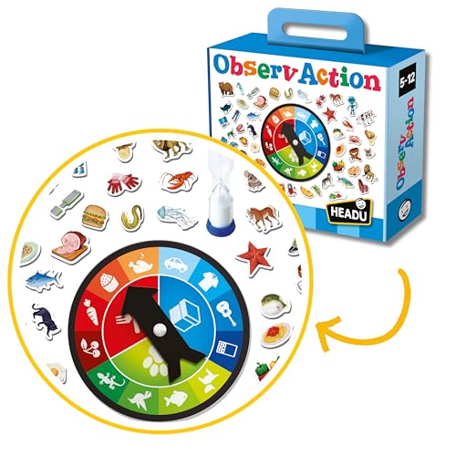 Headu MU24773 Observaction Game Italien Lernkarten, Mehrfarbig von Headu