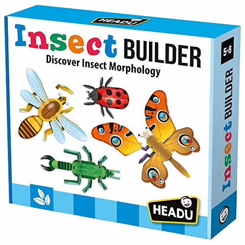 Headu MU27040 Insect Builder Lernspiele, Mehrfarbig von Headu