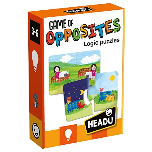 Headu IT20805 Game of Opposites Italien Lernspielzeug, Mehrfarbig von Headu