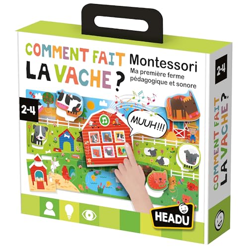 Headu - Wie Macht die Kuh? Montessori – Mein erster pädagogischer Bauernhof und Sound | Lernspiel 2 3 4 5 Jahre, Montessori Lernspiel, Geschenk für Kinder, Geschenk für Mädchen, Geschenk für Jungen Headu - Wie Macht die Kuh? Montessori – Mein erster pädagogischer Bauernhof und Sound | Lernspiel 2 3 4 5 Jahre, Montessori Lernspiel, Geschenk für Kinder, Geschenk für Mädchen, Geschenk für Jungen von Headu