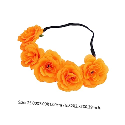 5St Halloween-Haarband Kostüm Halloween-Party-Haarband Halloween-Kopfschmuck halloween haarreif halloween headband Blumen-Haarband für Halloween Halloween-Blumen-Stirnband Stoff Healeved von Healeved