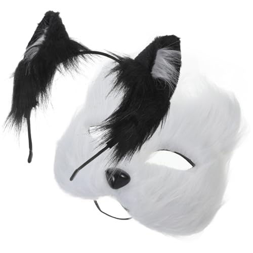 Healeved 1 Satz Fuchs-masken-set Maske Für Erwachsene Halloween-masken Partyzubehör Cosplay-maske Party-horror-maske Masken Für Maskerade Maskerade-party-maske Halloween-tiermaske Plüsch von Healeved