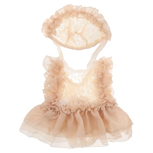 Healeved 1 Set Requisiten für Neugeborenenfotografie: Outfit für Fotoshootings mit Prinzessinnenkleid für Neugeborene, Baby-Fotografie-Requisiten, Tutu-Mütze für Baby-Mädchen, Kostüm Healeved 1 Set Requisiten für Neugeborenenfotografie: Outfit für Fotoshootings mit Prinzessinnenkleid für Neugeborene, Baby-Fotografie-Requisiten, Tutu-Mütze für Baby-Mädchen, Kostüm von Healeved