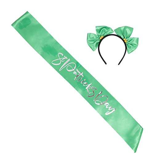 Healeved 1 Set Stirnband Zeremoniengürtel Cosplay Kostüm Rollenspiel Outfits Kobold Kostüm Haargummi Mit Schleife Kostüm Für Haarband Haargummis St Patrick'S Day Etikette von Healeved