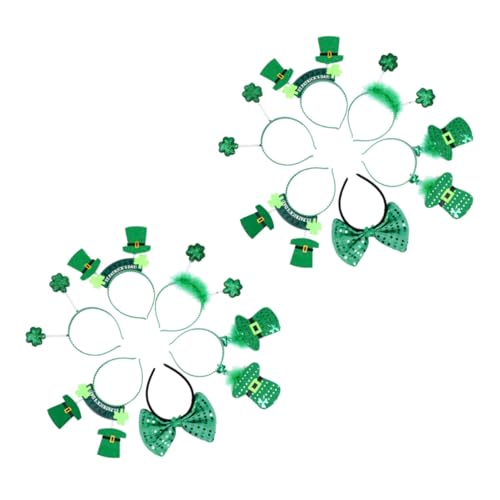 Healeved 12 Stück Karnevals Stirnband Irisches Festival Stirnband St Patrick'S Day Stirnband St Patrick'S Day Outfits Für Frauen Irische Neuheits Kopfbedeckung Große Irische Boppers von Healeved