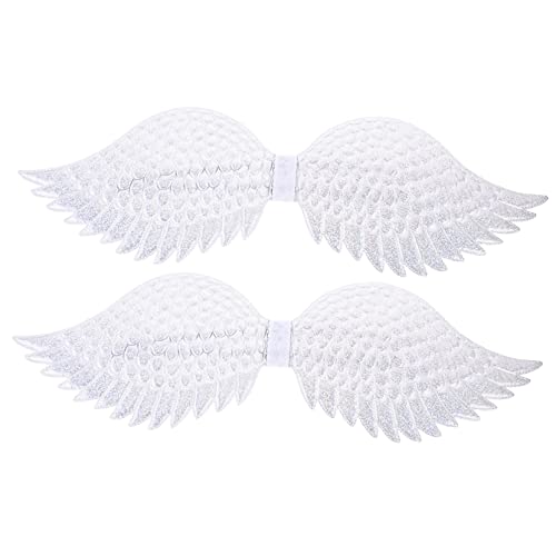 Healeved 2 Stück Engelsflügel Requisiten von Flügelverzierung Engel Kostüm Engel-Halloween-Kostüme für Mädchen Halloween-Kostüme Engel Cosplay-Flügel Cosplay-Party-Flügel Tuch Silber Healeved 2 Stück Engelsflügel Requisiten von Flügelverzierung Engel Kostüm Engel-Halloween-Kostüme für Mädchen Halloween-Kostüme Engel Cosplay-Flügel Cosplay-Party-Flügel Tuch Silber von Healeved