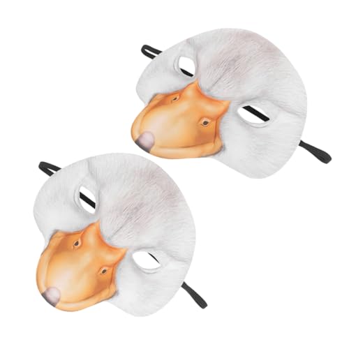 Healeved 2 Stück Entenmaske Halbgesichtsmaske Eva für Halloween Karneval Party Cosplay Leichte Bequeme Tiermasken für Maskerade und Kostümspaß Healeved 2 Stück Entenmaske Halbgesichtsmaske Eva für Halloween Karneval Party Cosplay Leichte Bequeme Tiermasken für Maskerade und Kostümspaß von Healeved