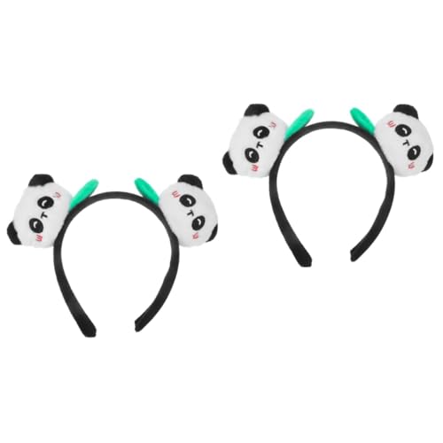 Healeved 2 Stück Stirnband Für Den Innenbereich Haardekoration Partyzubehör Panda Förmiges Haar Accessoire Tier Modellier Haarreifen Tier Haar Accessoires Panda Haarreifen von Healeved