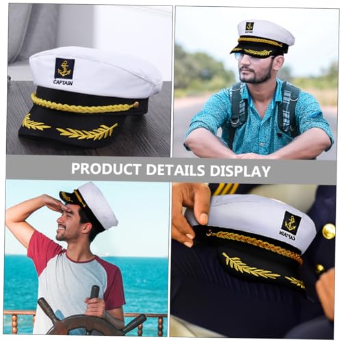 Healeved 20 Stück Weiße Bestickte Kapitänsmützen Stilvolle Matrosen Hüte für Cosplay Kostüm Party Outdoor Langlebig und für Rollenspiele und Themenveranstaltungen Healeved 20 Stück Weiße Bestickte Kapitänsmützen Stilvolle Matrosen Hüte für Cosplay Kostüm Party Outdoor Langlebig und für Rollenspiele und Themenveranstaltungen von Healeved