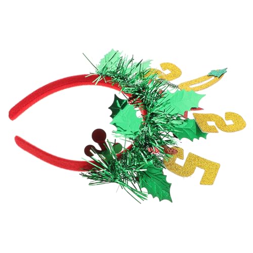 Healeved 2025 Stirnbanddekorationen Glitzerndes Haarband Für Das Neue Jahr Weihnachtskopfschmuck Gefälligkeiten Für Weihnachtsfeiern Silvester Haarband Weihnachtshaarschmuck Plastik Green von Healeved