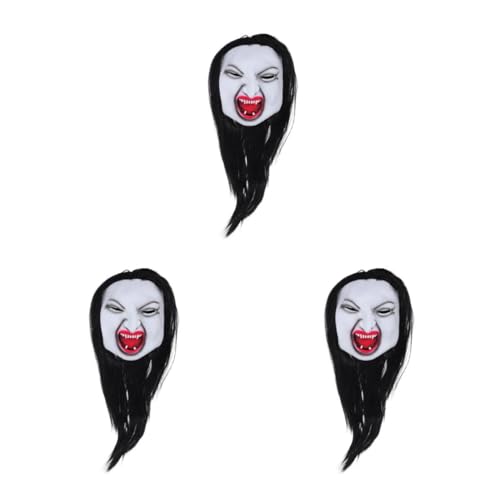 Healeved 3 Stück Scary Ghost Mask für Frauen mit Realistischer Langer Perücke Detailreiches Halloween Horror Kostüm Vielseitig Einsetzbar für Maskenbälle Bühnenauftritte Gruselfeste Healeved 3 Stück Scary Ghost Mask für Frauen mit Realistischer Langer Perücke Detailreiches Halloween Horror Kostüm Vielseitig Einsetzbar für Maskenbälle Bühnenauftritte Gruselfeste von Healeved