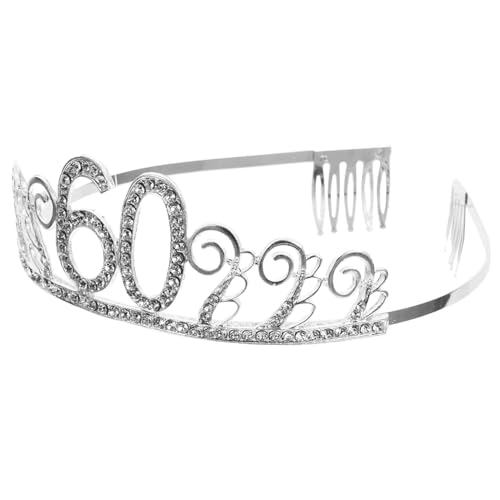 Healeved 3st Tiara Haarbänder Für Damenhaar Prinzessin Mit Kämmen Stirnbänder Für Damen Haarband Für Party Geburtstag Haarnadel Strass-geburtstags-kamm 50. Kopfbedeckung Mädchen Stirnbänder von Healeved