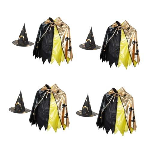 Healeved 4 Sätze Zauberer Kostüm Set mit Sternen-umhang und Faltbarem Hut Atmungsaktiv Angenehm für Halloween Verkleidung Schulveranstaltungen und Geburtstagsfeiern Vielseitig und Healeved 4 Sätze Zauberer Kostüm Set mit Sternen-umhang und Faltbarem Hut Atmungsaktiv Angenehm für Halloween Verkleidung Schulveranstaltungen und Geburtstagsfeiern Vielseitig und von Healeved