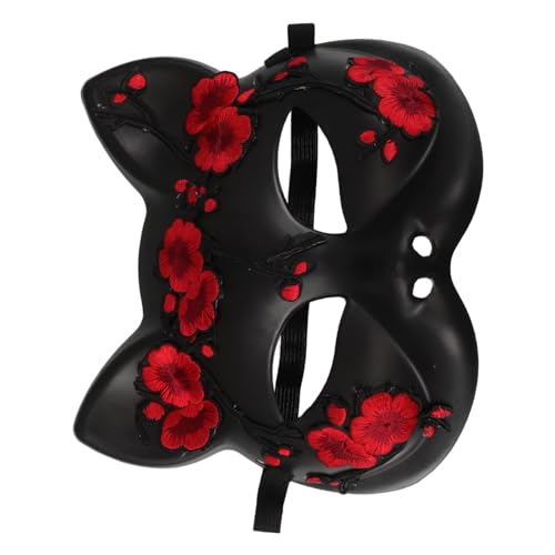 Healeved 4 Stück Halloween Katzen-masquerade-maske aus Leichtem Kunststoff Halbes Gesicht Fox Design Wiederverwendbar Damen Karneval Party Cosplay Zubehör für Halloween und Kostümfeste Healeved 4 Stück Halloween Katzen-masquerade-maske aus Leichtem Kunststoff Halbes Gesicht Fox Design Wiederverwendbar Damen Karneval Party Cosplay Zubehör für Halloween und Kostümfeste von Healeved