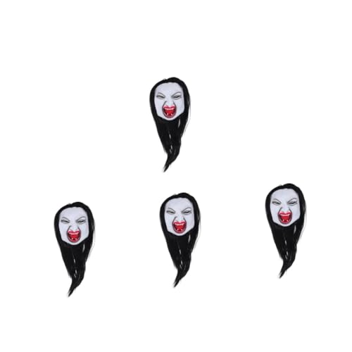 Healeved 4 Stück Realistische Horror Maske Frau mit Langhaar Gruselige Halloween Maske für Erwachsene Atmungsaktives Material für Kostümpartys Bühnenauftritte Maskerade und Horror-cosplay Healeved 4 Stück Realistische Horror Maske Frau mit Langhaar Gruselige Halloween Maske für Erwachsene Atmungsaktives Material für Kostümpartys Bühnenauftritte Maskerade und Horror-cosplay von Healeved