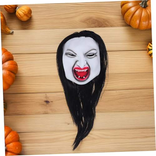Healeved 5 Stück Horror Maske mit Langem Haar für Frauen Realistische Halloween Cosplay Kopfbedeckung Passend Leicht und Komfortabel für Party Bühnenauftritte und Gruselige Verkleidungen Healeved 5 Stück Horror Maske mit Langem Haar für Frauen Realistische Halloween Cosplay Kopfbedeckung Passend Leicht und Komfortabel für Party Bühnenauftritte und Gruselige Verkleidungen von Healeved