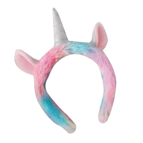 Healeved Einhorn-Kopfbedeckung Halloween-Party Party-Haarreifen Maskerade-Party Trajes für Halloween für Herren halloween haarschmuck halloween hair accessories kopfschmuck Party-Stirnband von Healeved