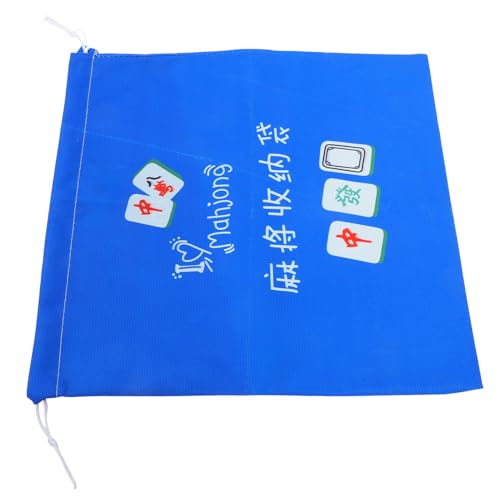 Healeved Mahjong-Aufbewahrungstasche Glückliche Mahjong-Fliesen-Tasche Mahjong-Brettspiel-Aufbewahrungstasche Kordelzug Schmucktasche Mahjong-Halter Chinesischer Mahjong-Organizer von Healeved