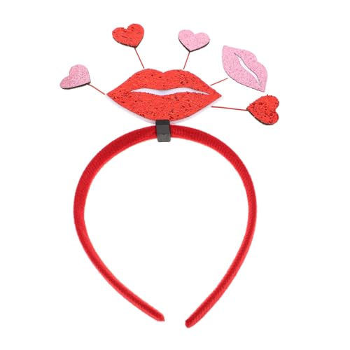 Healeved Valentinstag Stirnband Partyzubehör Stirnbänder Kostüme Hochzeit Haarschmuck Make Up Stirnband Haarbänder Stirnbänder Modeaccessoires Für Frauen Herz Kopfschmuck von Healeved