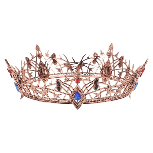 Healeved Vintage Brautkrone: Renaissance-Prinzessinnen-Kopfschmuck – Dekoratives königliches Kostüm-Haar-Accessoire für Hochzeitsfeiern, Cosplay Healeved Vintage Brautkrone: Renaissance-Prinzessinnen-Kopfschmuck – Dekoratives königliches Kostüm-Haar-Accessoire für Hochzeitsfeiern, Cosplay von Healeved